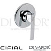 Cifial 32431SY U Techno 65 Concealed Manual Mixer Spare Parts